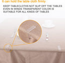 Transparent Large Tablecloth Clips for Thick Tables – Windproof Plastic Holders for Outdoor Parties, Weddings & Dining (Clear)