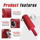 Stop Hand Cranking! Trailer Jack Drill Adapter - Effortless Electric Lift for Standard & Universal Trailer Jacks, Perfect for RV & Boat Trailers (Red)