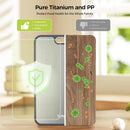 Dual-Sided Kitchen Cutting Boards with Titanium-Look & Textured PP Surfaces, Juice Groove, Grinding Area, Non-Slip Edges, and Integrated Handles—For Separating Raw/Cooked Foods and Efficient Meal Prep