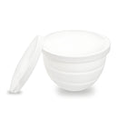 Silicone Bowl Liner for 4.5–5-Quart Stand Mixer – Food-Grade, Collapsible, Non-Stick Replacement Inner Bowl with Lid, Dishwasher Safe, Oven & Fridge Ready (White)