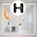 90/180 Degree Zinc Alloy Flip Lock for Barn & Sliding Doors – Heavy Duty Security Latch for Cabinets, Windows & Sheds (Black)