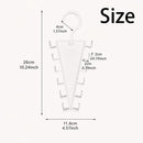 4-Pack V-Shaped 360° Rotating Closet Organizer with 12 Hooks for Hats, Bags & Scarves, Space-Saving Wardrobe Hanger (White)
