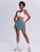 Women's Tennis Skirt with Pockets & Built-in Shorts – High-Waisted Golf Running Skort for Active Lifestyle, Sporty Fitness Wear (blue,S)