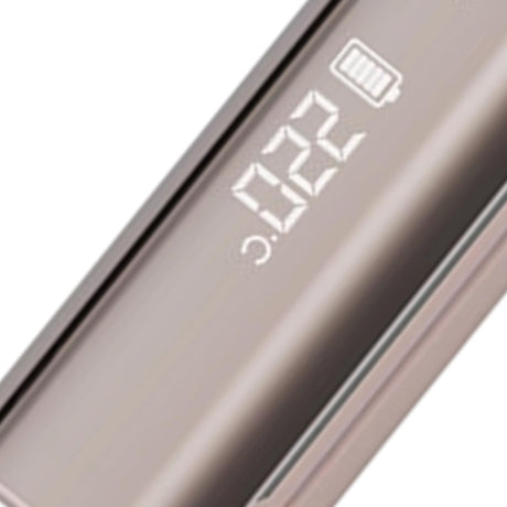 Wireless Mini Hair Straightener with Digital Display – Portable Ceramic Flat Iron for Travel, Quick Heat-up & 4-Temperature Settings (Pink)