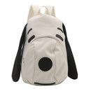 Cute Dog Face Backpack for Kids & Teens – White Cartoon Animal School Bag with Long Ears, Large Capacity Daypack for Girls and Boys (White)
