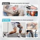 Knee Assistive Brace with Carbon Steel Spring Support – Breathable Perforated Sleeve, Adjustable Straps, Joint Stabilization & Pain Relief for Walking, Running, Hiking, Rehabilitation; Unisex Design for Men & Women (Grey)