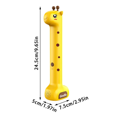Giraffe Ultrasonic Height Tracker for Kids – Fun Wall-Mounted Growth Measuring Device for Home, Daycare & Pediatric Clinic (Yellow)