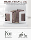 Stylish Laptop Backpack for Women – Large Capacity 27L Computer Bag with 15.6 Inch Compartment, USB Charging Port & 16 Pockets – Ideal for College, Work & Travel (Brown)