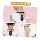 Smart Posture Corrector with Vibration Reminder – Neck-Worn Back Posture Trainer for Kids & Teens, Anti-Curved Back Device with Digital Display (Black)