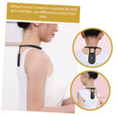 Smart Posture Corrector with Vibration Reminder – Neck-Worn Back Posture Trainer for Kids & Teens, Anti-Curved Back Device with Digital Display (Black)