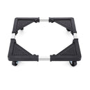 Adjustable Appliance Dolly Stand with 4 Locking Wheels – Expandable Base from 16.9 to 25.6 Inch, Heavy-Duty Furniture Moving Cart for Refrigerator, Washer, Cabinet, Air Conditioner (Black)
