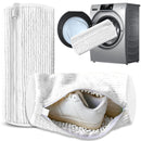 2-Pack Reusable Shoe Washing Machine Bag – White Protective Laundry Bag for All Shoes, Anti-Deformation & Deep Clean with Zipper Lock (White)