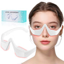 Eye Contour Beauty Goggles – Portable Anti-Aging Eye Massager with Vibration & Light Function, Lightweight Design for Wrinkle Reduction and Dark Circle Minimization – Ideal for Daily Skincare Routine (White)