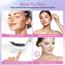 Eye Contour Beauty Goggles – Portable Anti-Aging Eye Massager with Vibration & Light Function, Lightweight Design for Wrinkle Reduction and Dark Circle Minimization – Ideal for Daily Skincare Routine (White)