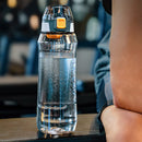 Portable Sport Water Bottle with Handle – Large Capacity Fitness Water Bottle for Gym, Hiking, Cycling, Outdoor Use – BPA-Free & Leak-Proof (Gray,1000ml)