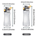 Portable Sport Water Bottle with Handle – Large Capacity Fitness Water Bottle for Gym, Hiking, Cycling, Outdoor Use – BPA-Free & Leak-Proof (Green,1000ml)