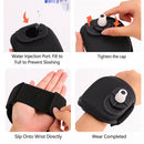 Wrist Water Bottle 7oz Hydration Flask – Hands-Free Leak-Proof Silicone Drink Container for Running, Cycling, Hiking & Fitness Training (Black)