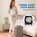 Adjustable Pregnancy Pillow with Velcro Design – Side Sleeping Support for Back, Belly, Hips & Legs, Travel-Friendly Maternity Pillow with Bonus Auxiliary Pillow(Green)