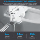 Bidet Toilet Attachment with Handheld Sprayer – Dual Nozzle for Pregnant Women, Postpartum Care & Elderly, Non-Electric Cold Water Bidet, Slim Under-Seat Fit (White)