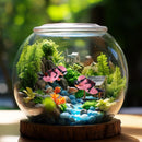 5-Piece Floating Aquarium Diver Decor Set – Cute Underwater Explorer Ornaments with Adjustable Buoyancy for Fish Tank, Aquatic Decoration (Red,Green,Orange,Blue,Purple)