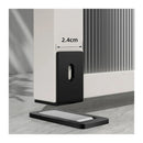 Ultra-Thin Magnetic Door Stopper – Self-Adhesive, Anti-Collision, Windproof, One-Push Locking, Discreet Design for Glass Doors (Grey)