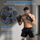 Smart Music Boxing Machine with LED Lights & Bluetooth – Wall-Mounted Interactive Punch Trainer, 9 Modes & 9 Speeds, Includes Gloves for Home Gym Workout (Black)