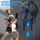 Smart Music Boxing Machine with LED Lights & Bluetooth – Wall-Mounted Interactive Punch Trainer, 9 Modes & 9 Speeds, Includes Gloves for Home Gym Workout (Black)