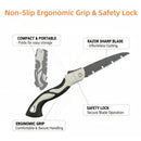 Heavy-Duty 5-Piece Gardening Tool Set – 3 Pruning Shears & 2 Folding Saws, Stainless Steel Blades, Ergonomic Handles, Compact Storage – Ideal for Trees, Shrubs, Camping, and Gift-Giving
