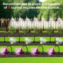 200Ft 1/4" Drip Irrigation System,Garden Irrigation Kit with 32pcs Adjustable Copper Nozzles,Automatic Atomizing Watering System for Outdoor Plants,Raised Bed,Yard,Potted Plant,Lawn