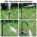 Drip Irrigation System, No 1/4 Pipe, only 6pcs Adjustable Copper Nobbles and 6pcs Quick Connectors