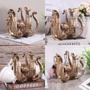 Multi-Functional Octopus Sculpture – Decorative Resin Cup Holder & Jewelry Organizer, Unique Home Accent for Living Room, Office, or Desk (Bronze)