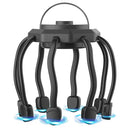 Wireless Octopus Head Massager – 8-Point Vibration Therapy, 360° Scalp Relief, Rechargeable with 3 Modes for Stress & Insomnia Relief (Black)