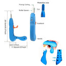 2-Piece Fruit Picking Tool Set for Home Gardens & Small-Scale Farms-Blue+Orange