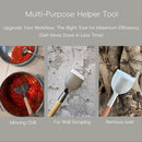 One-Piece Construction Precision-Sharpened Edge Gardening Trowel-Silver