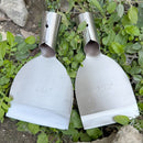 One-Piece Construction Precision-Sharpened Edge Gardening Trowel-Silver