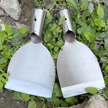 One-Piece Construction Precision-Sharpened Edge Gardening Trowel-Silver