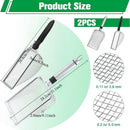 Stainless Steel Garden Sieve Scoop for Soil and Debris Separation-Silver