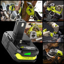 18V P108 Ryobi 18V Battery Replacement P117 Charger Lithium-Ion Battery Power - Black - Size 3000mAh