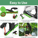 Garden Tape & Staple Gun Set for Plant Tying and Securing, 10000 Staples, 500m Tape-Green