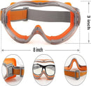 Christmas gifts Anti-Fog Safety Goggles, Outdoor Wind & Dust Protection, Clear Vision Lab & Work Goggles for Aussies(orange)