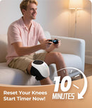Cordless 360° Knee Massager with 1-Second Heat & Red Light Therapy: 3 Intensity Levels for Australian Athletes, Seniors & Active Adults