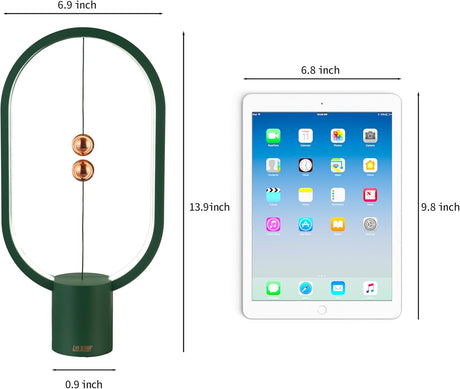 Green Magnetic Balance LED Table Lamp: USB-Powered, Dimmable Eye-Care Light with Award-Winning Design for Australian Homes & Offices