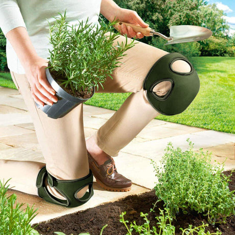 Olive Green Gardening Knee Pads (2-Pack): Ultra-Thick Memory Foam, Adjustable Straps – Ideal for Gardening, Cleaning, Flooring & Work