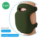 Olive Green Gardening Knee Pads (2-Pack): Ultra-Thick Memory Foam, Adjustable Straps – Ideal for Gardening, Cleaning, Flooring & Work