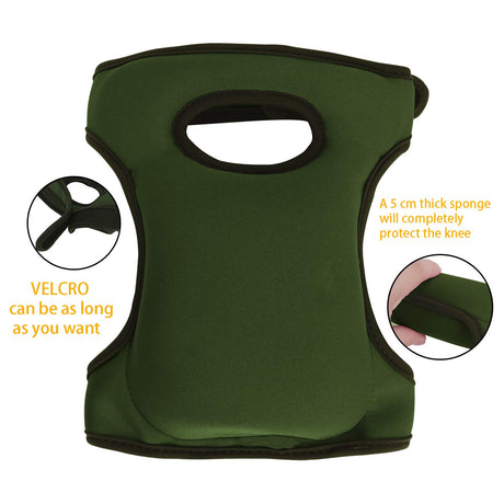 Olive Green Gardening Knee Pads (2-Pack): Ultra-Thick Memory Foam, Adjustable Straps – Ideal for Gardening, Cleaning, Flooring & Work