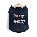 Pet products 4-Piece Pet Vest Set for Summer - Includes 4 Versatile Vests with I ❤️ my Mommy Message, Lightweight Breathable Fabric Perfect for Dogs and Cats in Warm Weather（XL）