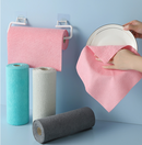 Christmas gift 50-Piece 25x25cm Polycotton Cleaning Cloth Roll, Reusable Dual-Use Dish & Surface Wipes for Home & Kitchen（blue）