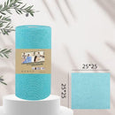 Christmas gift 50-Piece 25x25cm Polycotton Cleaning Cloth Roll, Reusable Dual-Use Dish & Surface Wipes for Home & Kitchen（green）