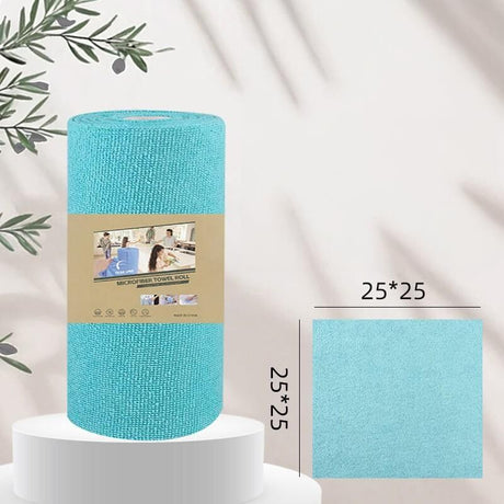 Christmas gift 50-Piece 25x25cm Polycotton Cleaning Cloth Roll, Reusable Dual-Use Dish & Surface Wipes for Home & Kitchen（green）