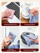 Christmas gift 50-Piece 25x25cm Polycotton Cleaning Cloth Roll, Reusable Dual-Use Dish & Surface Wipes for Home & Kitchen（grey）